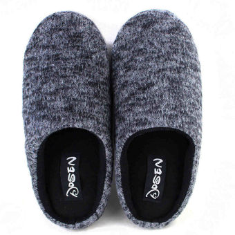 Men's Casual Slippers Shoes Soft Warm Indoor Slipper Home Gray  