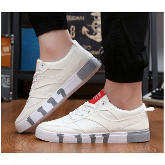 Men's fashion canvas casual sports shoes Grey  