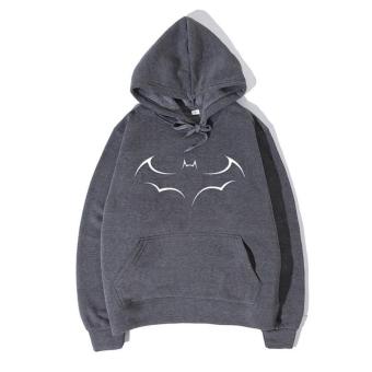 Men's Hip Hop Hoodies Fleece West Hoodie Sweatshirt Hoody Olive Clothing (Grey) - intl  