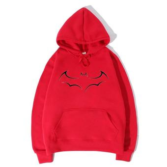 Men's Hip Hop Hoodies Fleece West Hoodie Sweatshirt Hoody Olive Clothing (Red 2) - intl  