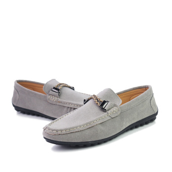Men's Light Casual Shoes, Loafers, Comfortable Driving (Grey) - intl  