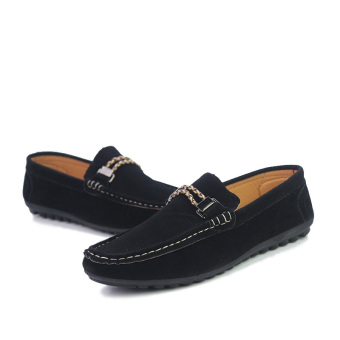 Men's Light Casual Shoes, Loafers, Comfortable Driving(Black) - intl  
