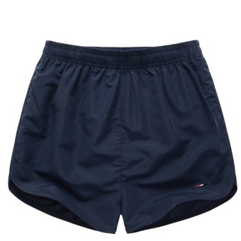 Men's Loose Quick-dry Beach Shorts Sports Shorts (Dark Blue)  