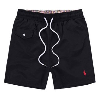 'Men''s Quick-drying Beach Pants Men''s Casual Pants Surf Shorts-Black - Intl'  