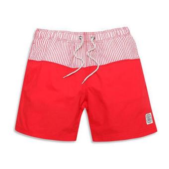Men's Swimwear Active Swimwear Short Bottoms Men's Boxers Trunks Jogger Quick-drying Men Beach Boardshorts XL(Red) - intl  