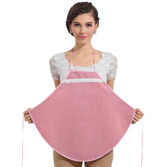 Metal Fiber Radiation-proof Clothes Lace Apron for Pregnant Women Maternity Protect Baby(Pink) - Intl  