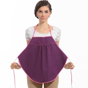 Metal Fiber Radiation-proof Clothes Lace Apron for Pregnant Women Maternity Protect Baby(Purple) - Intl  