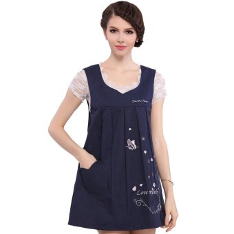 Metal Fiber Radiation-proof Clothes Vest for Pregnant Women Maternity Protect Baby(Navy) - Intl  