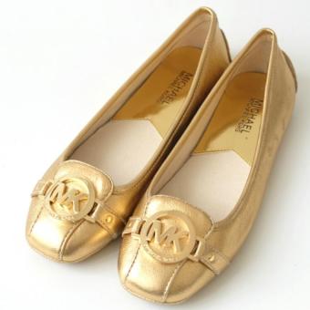 Michael Kors Fulton Leather Moccasin - Pale Gold  