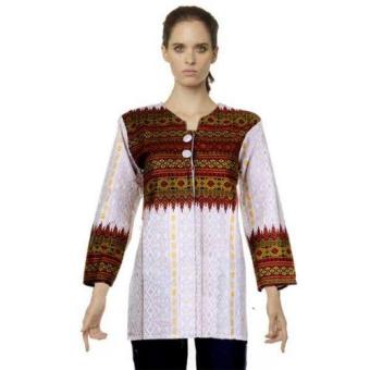 Mila Style Baju Blouse / Blus Batik Varian Anjani v2 - Multicolor  
