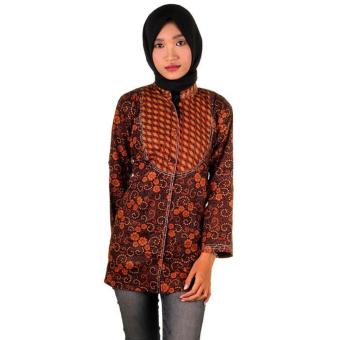 Mila Style Baju Blus / Blouse Batik Varian Novia - Multicolor  