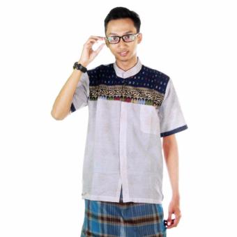 Mila Style Baju Kemeja Koko Batik Varian Sandi - Multicolor  