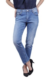 Miyoshi Josei Jeans Pant Skinny - Biru Sedang  