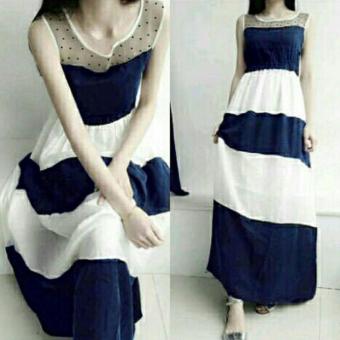 MJ maxi Dress Maggie - Navy  