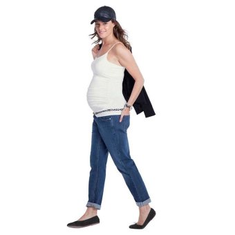 Modal Cotton Summer Pregnant Sleeveless Maternity Nursing Tops Maternity Clothes Long Camis Adjustable Shoulder Girdle Tanks White - intl  
