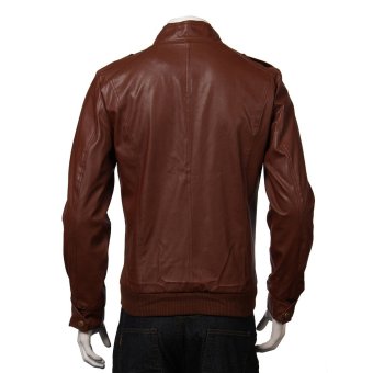 Motorcycle New Style Men's Slim Fit Casual Leather Jackets  