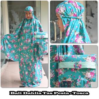 Mukena Bali Dahlia Premium Elegan - Tosca  