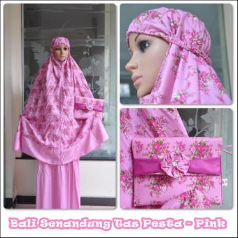 Mukena Bali Premium Senandung Elegan - Pink  