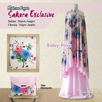 Mukena Bali Terkini Sakura Exclusive Baby Pink  