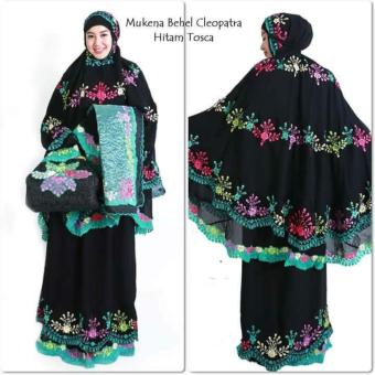 Mukena Behel Cleopatra - Hitam Tosca  