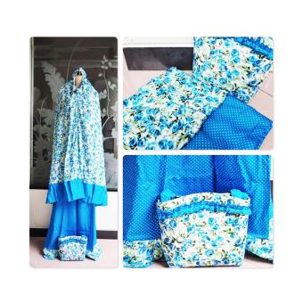 Mukena Cantik Bali Ribbena Biru  