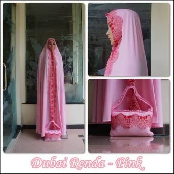 Mukena Madeena Dubai Renda Pink  