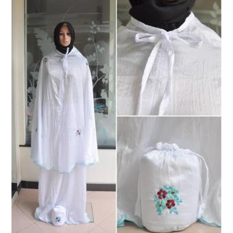 Mukena Ponco Travelling Parasit Murah - Putih  