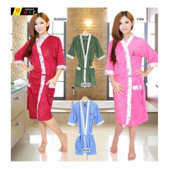 Multifunction Cloth Kimono Baju Handuk Sekaligus Selimut Daster Wearable Towel Baju Tidur Perempuan Dewasa  