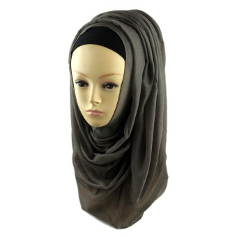 Muslim Islamic Hijab Voile Shawls Plain Scarf MSL001-9# (Intl)  