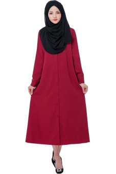 Muslim Long Shirt Dress?Red) - Intl  
