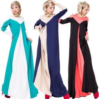 Muslim Women's Long-sleeved Dress Skirt (Green-60-0.2) - intl  