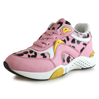 MY058 New Women's Elevator Sneakers Taller 2.76 Inches-Casual Shoes Color Pink (Intl)  
