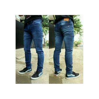 Nakent Jeans Skinny Biowash ( lake blue ) Melar Murah Memuaskan (3M)  