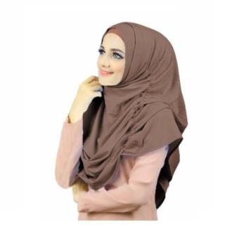 Narinda Hijab Kerudung Instan - Coklat Milo  
