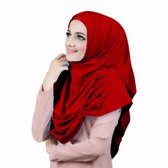 Narinda Hijab Kerudung Instan - Merah Marun  