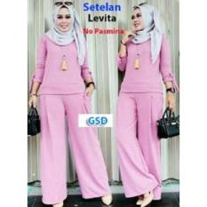 NCR-Setelan Baju Muslim Wanita Terbaru-St Cenita Pink