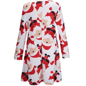 New Arrival lady clothes fashion Women Long Sleeve Hot vestido Party Swing Dress 2 - intl  