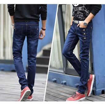 New Arrived 2017 Hot Winter Jeans Fashion Men Polar Jeans Casual Pants High Quality Casual Winter Men Cold Resistance (Blue) - intl  