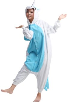 New Blue Unicorn Animal Adult Kigurumi Pajamas Pyjamas Cosplay Costume Anime Clothing Onesie  