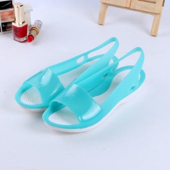New Casual Lady Sandals, Fashion Colorful Shoes, Soft Non-slip. (Blue) - intl  
