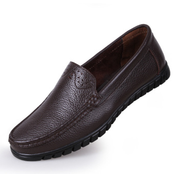 New style fashion Slip-On Leather shoes (brown)  