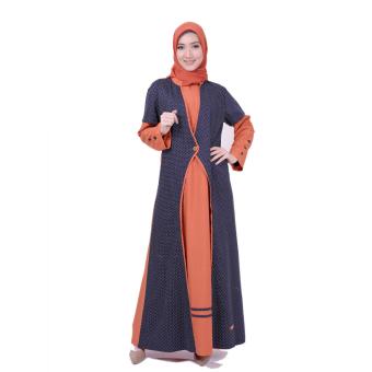 Nibras Gamis Baju Muslim NB 147 Merah Bata  