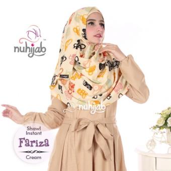 NUHIJAB - SHAWL INSTAN FARIZA - CREAM  