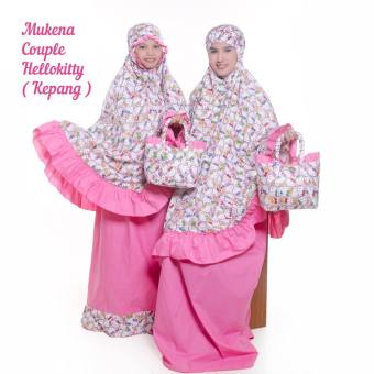 Nuranitex Busana Muslim Mukena Couple Hellokitty Cantik - Mewah Murah  