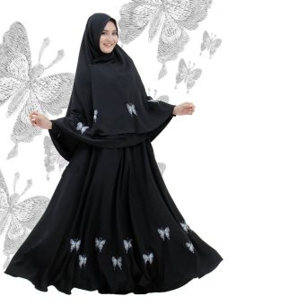 Nuranitex Busana Muslim Yumna Dress Exclusive - Hitam  
