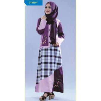 Nuranitex Gamis Bordir Muslim Modern GT352UT - Elegan  