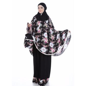 Nuranitex Mukena Naima Renda Super Mewah - Hitam  