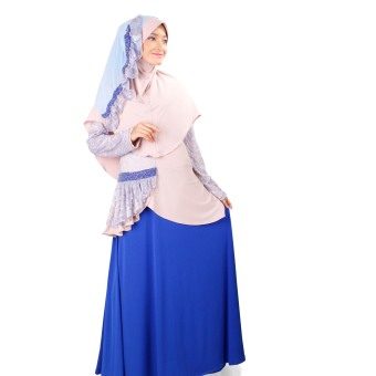 NWS Moeslem Dress Aisyah Inara - Biru Tua  