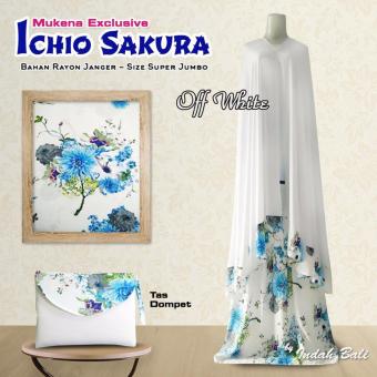Octacon - Mukena Ichio Sakura Exclusive Jumbo [ Off White Blue ]  