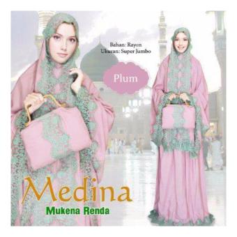 Octacon - Mukena Renda Medina Colour Series - XXXL [ Plum ]  